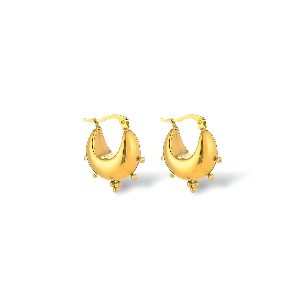 betaalbare bali oorbellen stainless steel goud