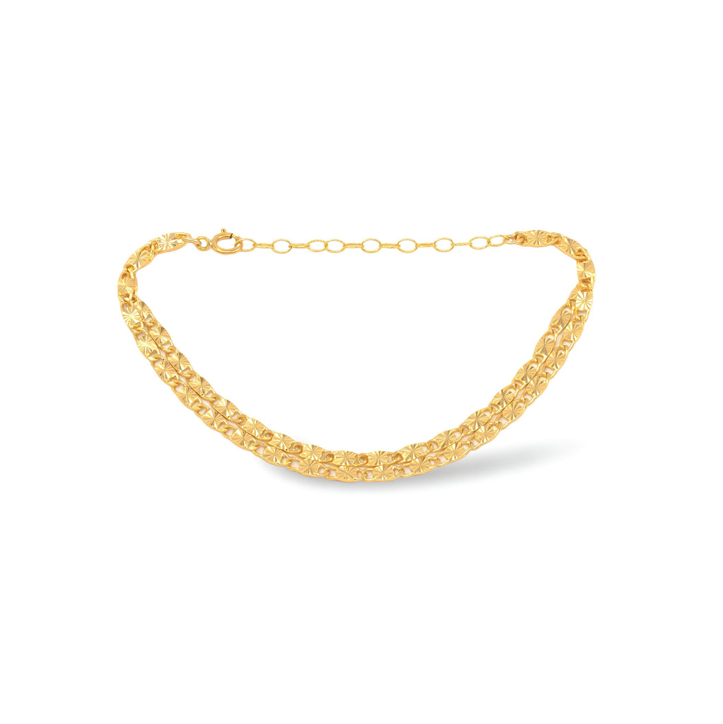 gouden dubbele armband gold plated