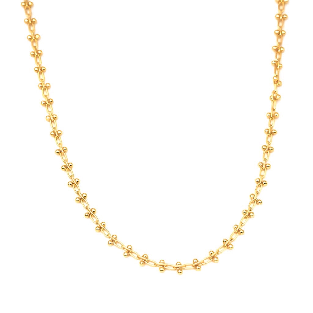 gouden fijne dagelijkse schakel ketting