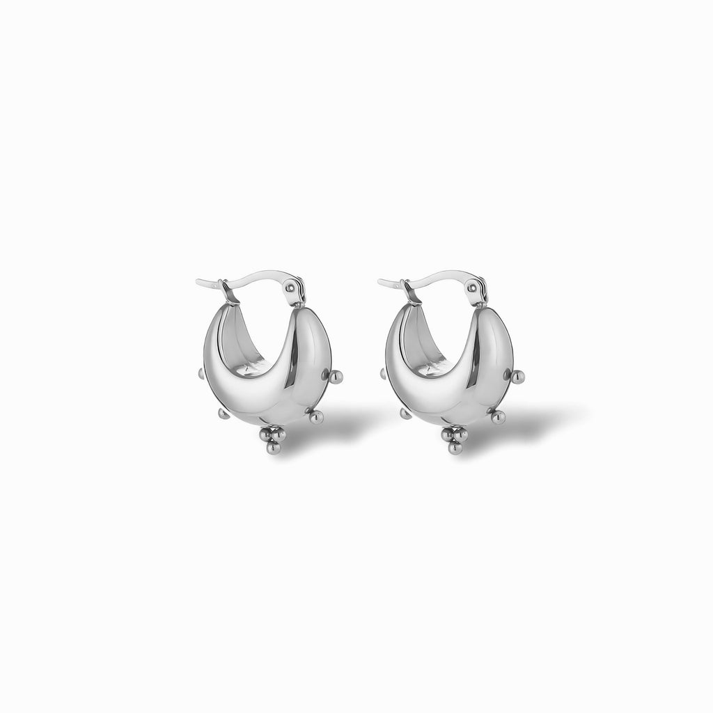 betaalbare bali oorbellen stainless steel zilver