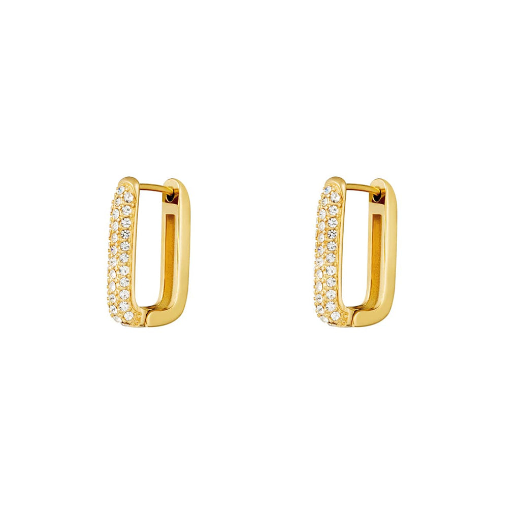 gouden oorbellen met diamantjes