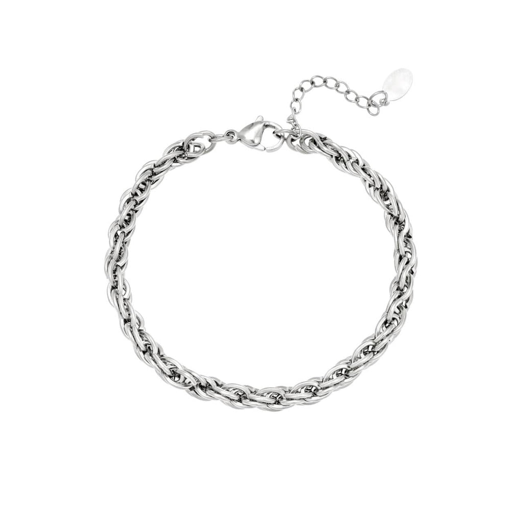 kwalitatieve zilveren armband van stainless steel